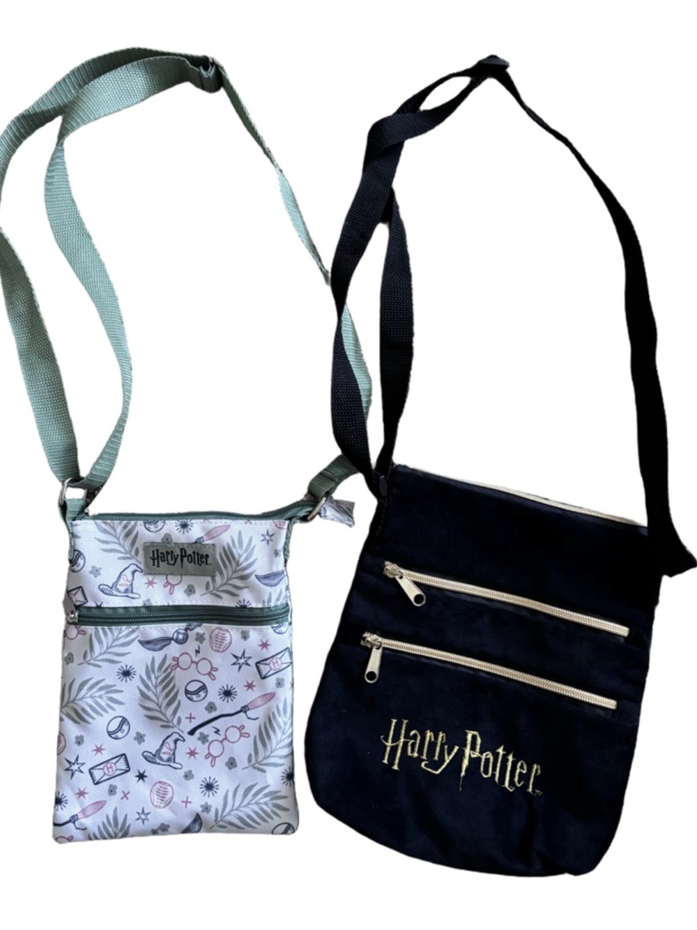 Wizardcore  Bundle Harry Potter Messenger Bag  Black & Print Crossbody Set OS